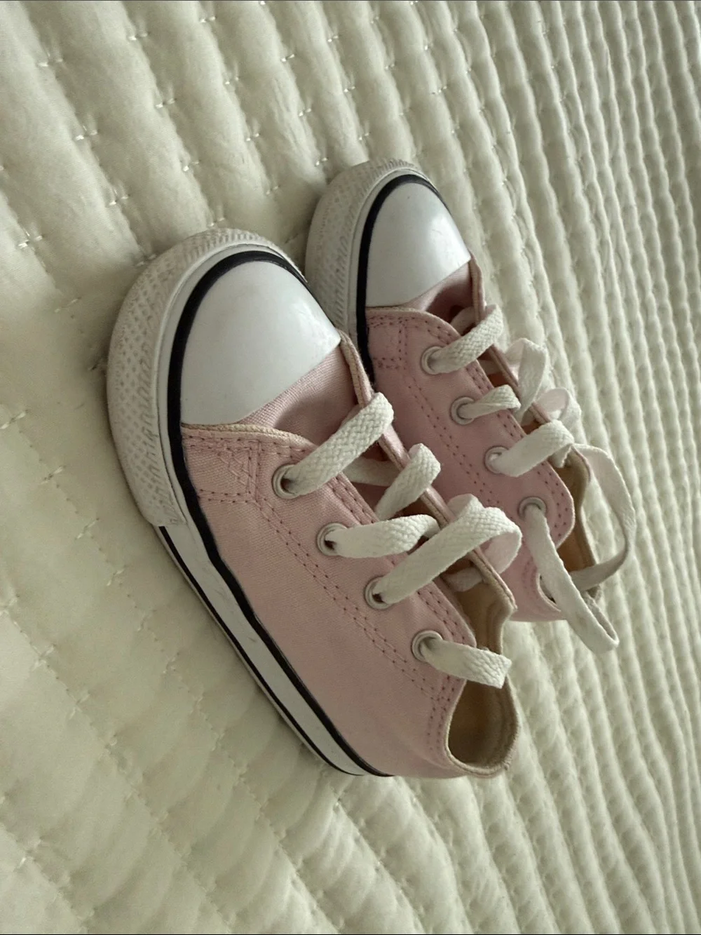 Converse Kids Pink Low-Top Canvas Sneakers